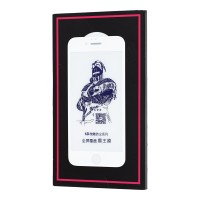Захисне скло 6D для iPhone 6 King Fire Blue Light біле (OEM)