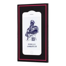 Захисне скло 6D для iPhone 6 King Fire Blue Light біле (OEM)