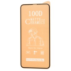 Захисне скло для iPhone Xs Max / 11 Pro Max ceramics 100D мат чорне (OEM)