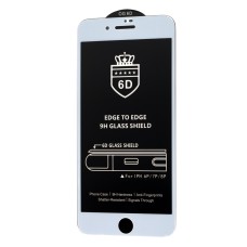 Захисне скло 6D для iPhone 7 Plus / 8 Plus OG Crown біле (OEM)