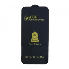 Захисне скло ESD 4S (anti-static) iPhone 12 Pro Max black тех упаковка