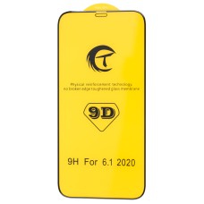 Захисне 9D скло для iPhone 12/12 Pro (6,1") чорне