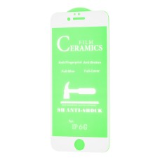 Захисне скло для iPhone 6 ceramics anti-shock біле
