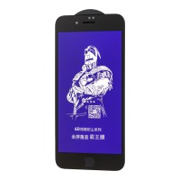 Захисне скло 6D для iPhone 7 Plus/8 Plus King Fire Blue Light чорне (OEM)