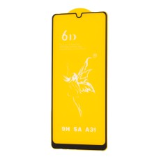 Захисне скло 6D Premium для Samsung Galaxy A31 (A315) чорне (OEM)