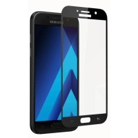 Захисне скло для Samsung A7/A720 (2017) Silk Screen чорний
