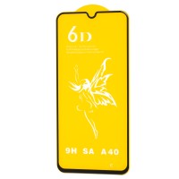 Захисне скло 6D Premium для Samsung Galaxy A40 (A405) чорне (OEM)