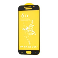 Захисне скло 6D для Samsung Galaxy A5 2017 (A520) чорне (OEM)