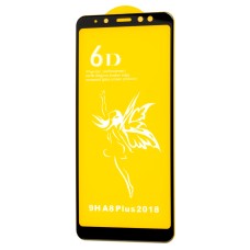 Захисне скло 6D Premium для Samsung Galaxy A8+ 2018 (A730) чорне