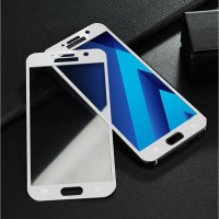 Захисне скло для Samsung A3/A320 (2017) Silk Screen білий