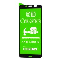 Захисне скло для Xiaomi Redmi 7A "ceramics anti-shock" чорне (OEM)