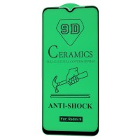 Захисне скло для Xiaomi Redmi 9 "ceramics anti-shock" чорне