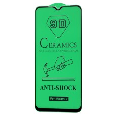 Захисне скло для Xiaomi Redmi 9 "ceramics anti-shock" чорне