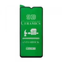 Захисне скло CERAMIC Realme 5 Black тех упаковка