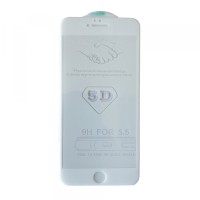 скло 5D Strong для iPhone 6+ white тех. пак.