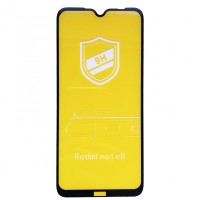 скло 9H для Xiaomi Redmi Note 8 black тех. пак.