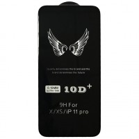 Захисне скло 10D+ (0.15mm) для iPhone X/XS/11 Pro black