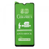 Захисне скло CERAMIC Samsung A10s (A107) Black тех упаковка