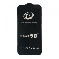 Захисне скло iPhone 9D+ iPhone 12 mini (5.4 ) black тех упаковка
