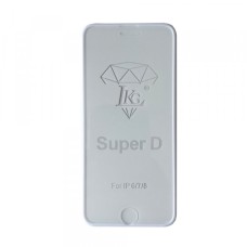 Захисне скло SUPER D iPhone 6/7/8 white тех упаковка