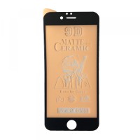 Захисне скло Ceramic MATTE iPhone 6/6S Black тих упак