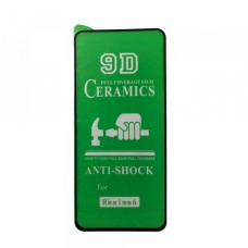 Захисне скло CERAMIC Realme 6/6S Black тех упаковка