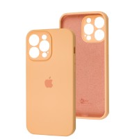Чохол для iPhone 15 Pro Max silicone case Full Camera cantaloupe
