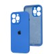 Чохол для iPhone 15 Pro silicone case Full Camera capri blue