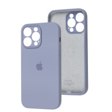Чохол для iPhone 15 Pro Max silicone case Full Camera lavender gray