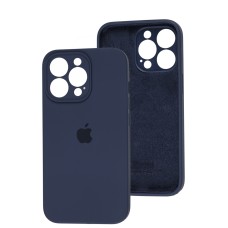 Чохол для iPhone 15 Pro Max silicone case Full Camera midnight blue