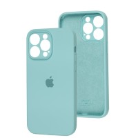 Чохол для iPhone 15 Pro Max silicone case Full Camera sea blue