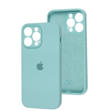 Чохол для iPhone 15 Pro Max silicone case Full Camera sea blue