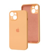 Чохол для iPhone 15 silicone case Full Camera cantaloupe
