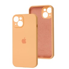 Чохол для iPhone 15 silicone case Full Camera cantaloupe