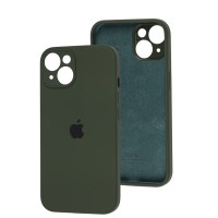 Чохол для iPhone 15 silicone case Full Camera cyprus green