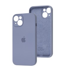 Чохол для iPhone 15 silicone case Full Camera lavender gray