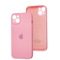Чохол для iPhone 15 silicone case Full Camera light pink