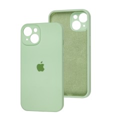 Чохол для iPhone 15 silicone case Full Camera pistachio