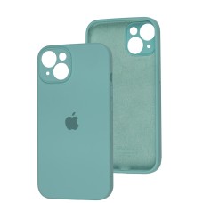 Чохол для iPhone 15 silicone case Full Camera sea blue
