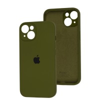 Чохол для iPhone 15 Plus silicone case Full Camera virid