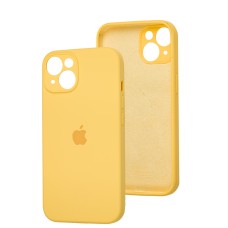 Чохол для iPhone 15 silicone case Full Camera yellow