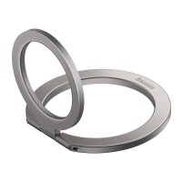 Кільце c MagSafe Foldable Metal Ring Stand Baseus Halo Series Single-ring Silver SUCH000012