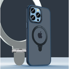 Чохол MATTE Guard ring / holder MagSafe Case for iPhone 15 Pro Max Midnight blue