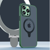 Чохол MATTE Guard ring / holder MagSafe Case for iPhone 15 Pro Dark Green