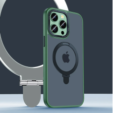 Чохол MATTE Guard ring / holder MagSafe Case for iPhone 15 Pro Max Dark Green
