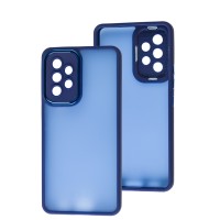 Чохол для Samsung Galaxy A53 (A536) Luxury Metal Lens синій
