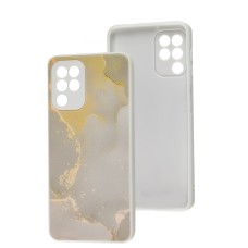 Чохол для Samsung Galaxy A22/M22/M32 Marble Clouds gray