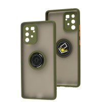 Чохол Samsung Galaxy S10 Lite (G770) / A91 LikGus Edging Ring зелений