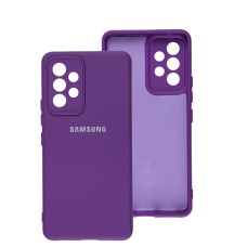 Чохол Samsung Galaxy A53 (A536) Silicone Full camera фіолетовий / purple