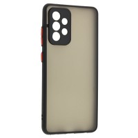 Чохол Samsung Galaxy A52 LikGus Totu camera protect чорний / червоний